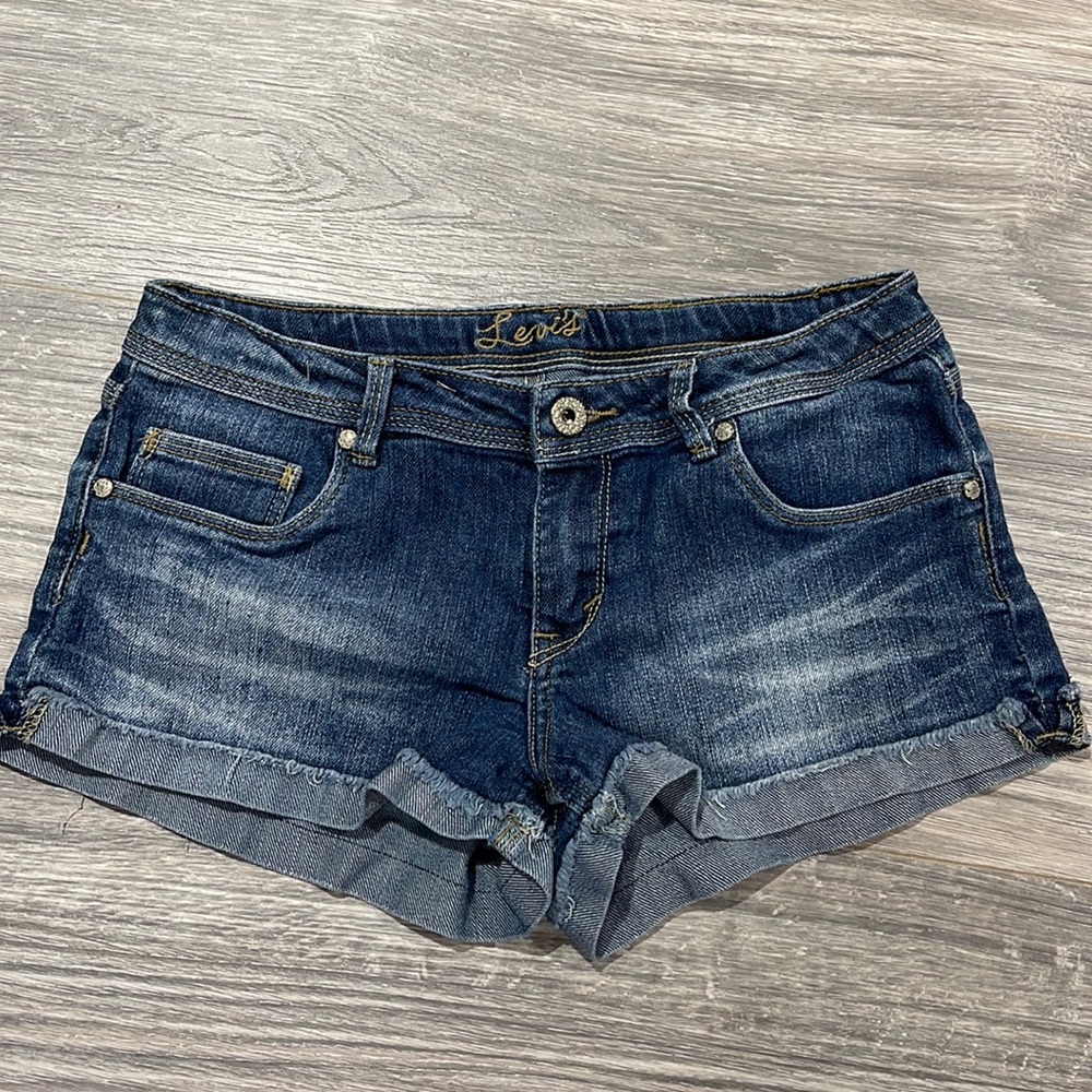 Levi’s jean shorts with cuffs